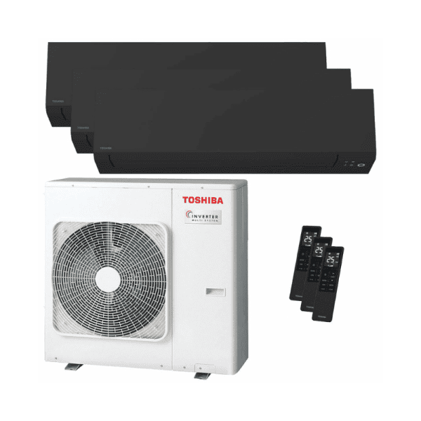 Toshiba Shorai Edge Black 10, Musta ilmalämpöpumppu ExtraEnergia